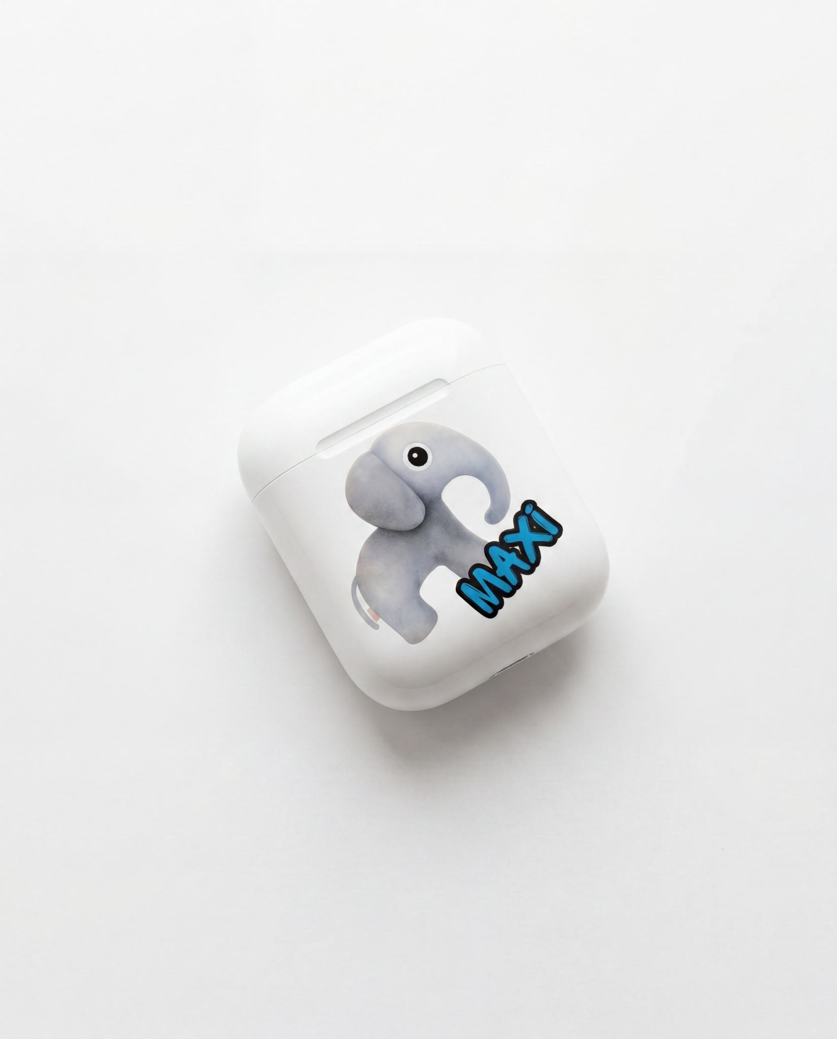 UV-Druck Bruchsal – bedruckte AirPods-Hülle mit Kindermotiv